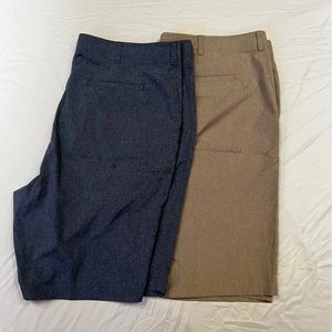 2 Ben Hogan Men’s Size 44 Golf Shorts Blue / Tan
